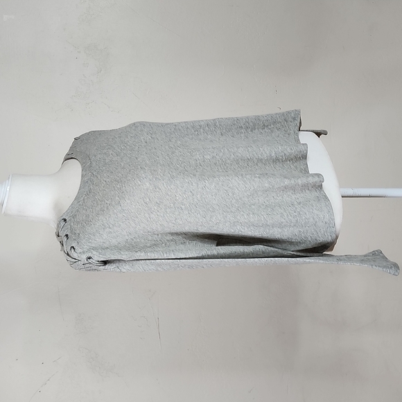 Enza Costa Lace Up Shoulder Cashmere Long Sleeve Top Size Medium - Picture 4 of 17